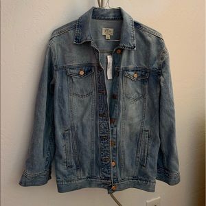 NEW JCrew Oversized Denim Jacket (Size PXXS)